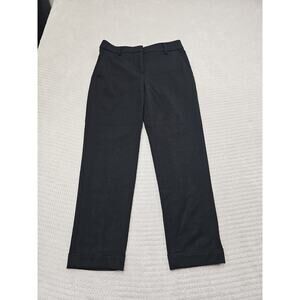 Loft Pants Womens 2 Black Mid Rise Dress Pants Straight Fit